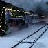 Поезд Деда Мороза 2023 под паровозом в Санкт Петербурге Santa Claus Train Under A Steam Locomotive