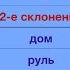 Учим склонение имён существительных