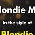 Blondie The Blondie Medley Karaoke Version From Zoom Karaoke