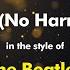 The Beatles If I Fell No Harmonies Karaoke Version From Zoom Karaoke