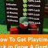 How To Get Playtime Luck In Grow A Garden Roblox Growagarden