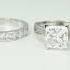 PT950 IGI Princess Lab Grown Diamond Couple Rings Cvd Diamond Jewelry Manufacturers Engagementring