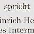 Heinrich Heine Lyrisches Intermezzo 45 Am Leuchtenden Sommermorgen