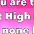 Your The Most High God Jehovah Please Click SUBSCRIBE To Get More Worship Songs
