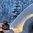 Solo Overnight In Snow Shelter IGLOO Winter Bushcraft Camping Survival Camp