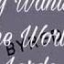 Everybody Wants To Rule The World Audio Edit