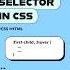 Unlock CSS Powers With Pseudo Class Selectors Css