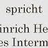 Heinrich Heine Lyrisches Intermezzo 38 Manch Bild Vergessener Zeiten