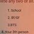 Delete Any Two Of All Shorts Shortsfeed Quotes Tranding Love Foryou