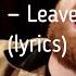 Tom Walker Leave A Light On Lyrics текст и перевод песни