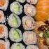 California Roll Zalm Nigiri En Maki Sushi California Roll Zalm