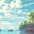 Purrple Cat Palm Tree 1 Hour Loop Lofi Hip Hop Relaxing Beats