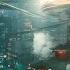 Relaxing Ambience Kabuki Roundabout Night City Cyberpunk 2077 HD