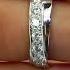 Round Cut Diamond Fashion Wedding Band Anniversary Ring In White Gold MVSXB0016 W