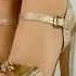 HIGH HEELS SANDALETTE SEXY STILETTO PLATEAU 15 CM GOLD