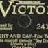 Fred Astaire Night And Day 1932 Leo Reisman Orchestra Cole Porter Songs