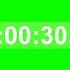 таймер 30 секунд со звуком зеленый фон Timer 30 Seconds With Sound Green Background