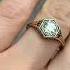 Antique Art Deco 14K Yellow Gold Old European Diamond Engagement Ring
