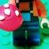 сигма крипер и сигма свинка под грибами но это лего в Minecraft Titwow