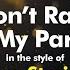 Barbra Streisand Don T Rain On My Parade Karaoke Version From Zoom Karaoke