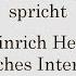 Heinrich Heine Lyrisches Intermezzo 1 Im Wunderschönen Monat Mai