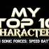 TOP 10 CHARACTERS Sonic Forces Speed Battle