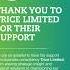 A Heartfelt Thank You To Trice Limited For Their Support