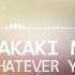 MKR020 Takaki Matsuda Whatever You Said EP