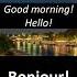 GOOD MORNING HELLO BONJOUR Frenchforbeginner Frenchvocabulary