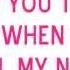 Cheryl Call My Name Lyrics