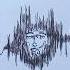 Sound Wave Face Art Abstract Emotional Drawing