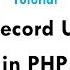 Update Records In Mysql Database Using Php