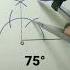 75 Degree Angle Using Compass 75 Angle