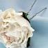 Bridal Rose Hair Accessory Wedding White Rose Hairpin Весільна шпилька біла троянда