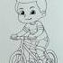 Cute Boy With Cycle Drawing Easyartshorts Shortvideo