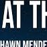 Shawn Mendes Look Up At The Stars Lyrics
