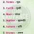 Planet Names In English Solar System Shorts Planet Space