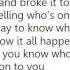 Cher Let This Be A Lesson To You Lyrics