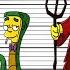Treehouse Of Horror Size Comparison The Simpsons Halloween Characters Heights