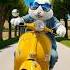 Baby RABBIT Rides SCOOTER Rabbit Bunny Explore Aianimals Aianimalfusion Baby Cute Foryou