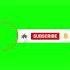 YouTube Channel Subscribe Button With Image Green Screen Effect