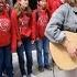 FLASH MOB Choir Surprise Street Performer Ed Sheeran Perfect Allie Sherlock Cover