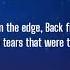 James Arthur Back From The Edge Lyrics