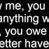 Drake Worst Behavior Lyrics On Screen