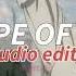 SHAPE OF YOU ED SHEERAN AUDIO EDIT