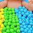 Satisfying Video L Mixing Candy With Making Rainbow Bathtub Cutting ASMR