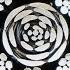 Damascus Steel From Rope Steel Flowers On The Blade