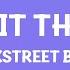 Backstreet Boys I Want It That Way Lyrics