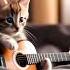 Милый Котёнок Играет На Гитаре ии Ai кот Cat Cats гитара гитарист Gitar