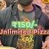 Unlimited Pizza Delhi Unlimited Offer Rohini Pizza Street Food Delhi Street Food Shorts